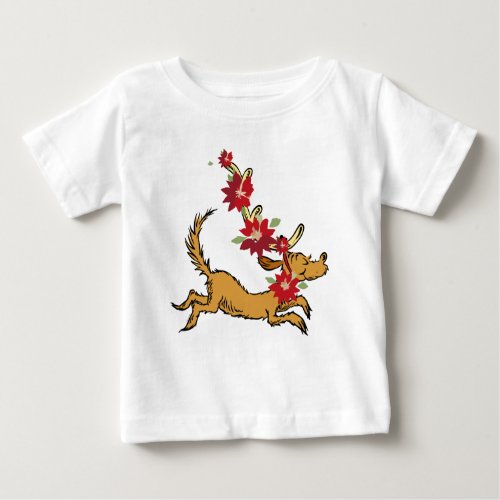 The Grinch  Max Christmas Pointsettia Baby T_Shirt