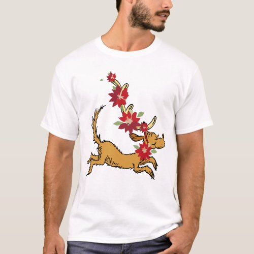 The Grinch  Max Christmas Pointsettia T_Shirt