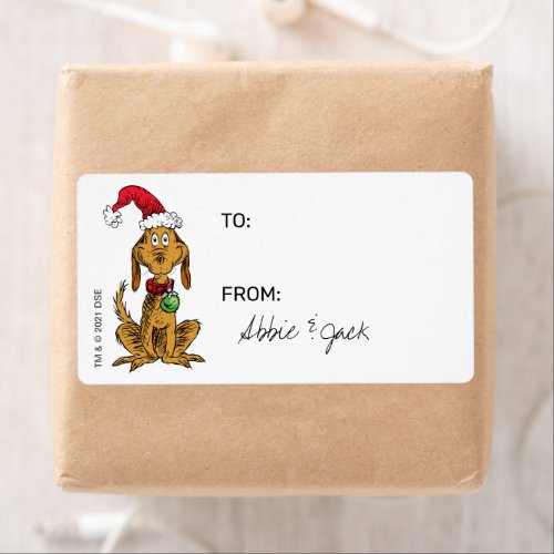The Grinch - Max | Christmas - To From Stickers