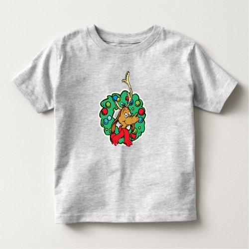 The Grinch  Max Christmas Wreath Toddler T_shirt