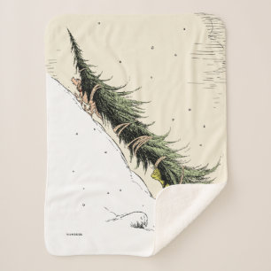 The Grinch & Max Return the Christmas Tree Sherpa Blanket