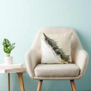 The Grinch & Max Return the Christmas Tree Throw Pillow