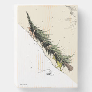 The Grinch & Max Return the Christmas Tree Wooden Box Sign