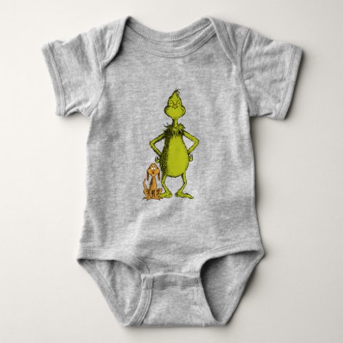 The Grinch  Max  The Grinch Stance Baby Bodysuit