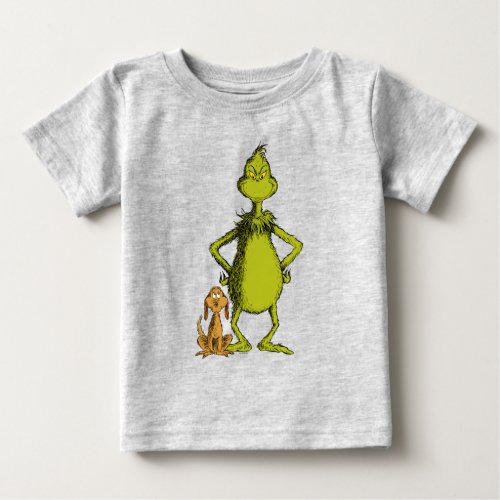 The Grinch  Max  The Grinch Stance Baby T_Shirt