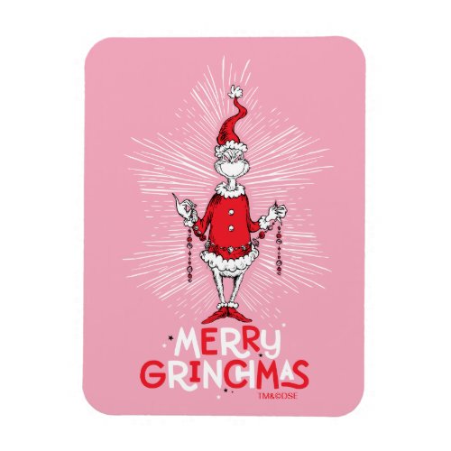 The Grinch  Merry Grinchmas Magnet