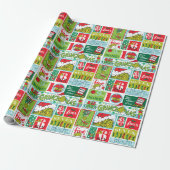The Grinch Merry Grinchmas Pattern Wrapping Paper (Unrolled)