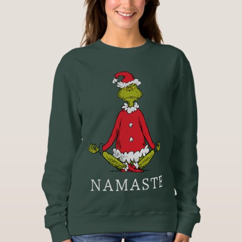The Grinch  Namaste Santa Claus Sweatshirt