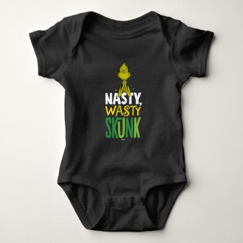 The Grinch  Nasty Wasty Skunk Baby Bodysuit