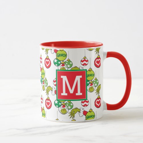 The Grinch Ornament Pattern  Add Your Monogram Mug