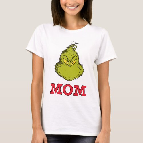 The Grinch Red and Green Snowflake Birthday Mom T_Shirt