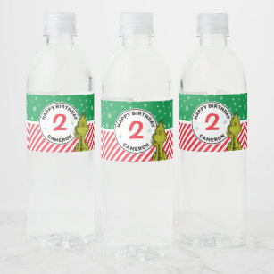 Free Printable the Grinch Water Bottle Labels