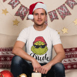 The Grinch | The Dude T-Shirt<br><div class="desc">The holidays will not be complete without The Grinch!  HOW THE GRINCH STOLE CHRISTMAS is a classic story of a town called Who-ville and how the Christmas spirit can melt even the coldest of hearts.</div>