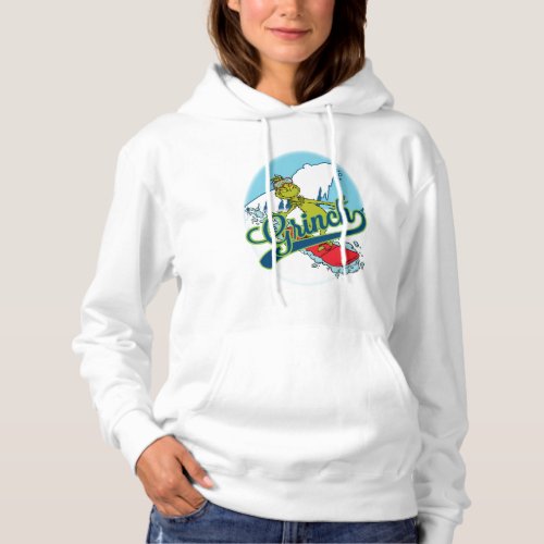 The Grinch  The Grinch Snowboarding Hoodie