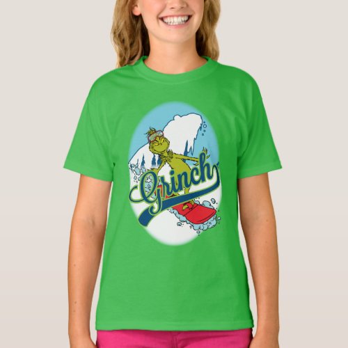 The Grinch  The Grinch Snowboarding T_Shirt