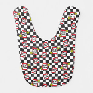 The Grinch Who Hash Pattern Baby Bib