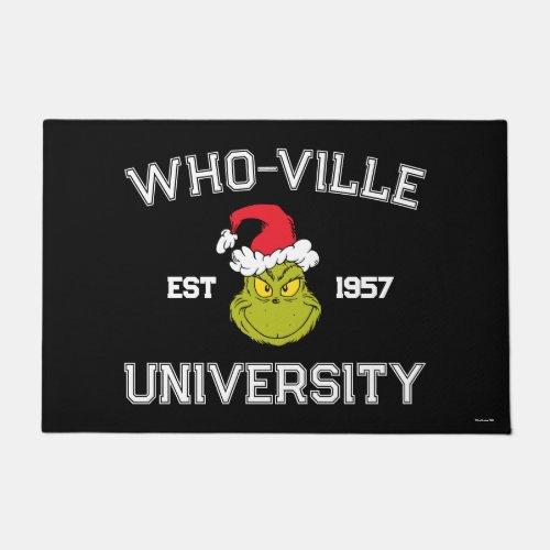 The Grinch  Who_ville University Est 1957 Doormat