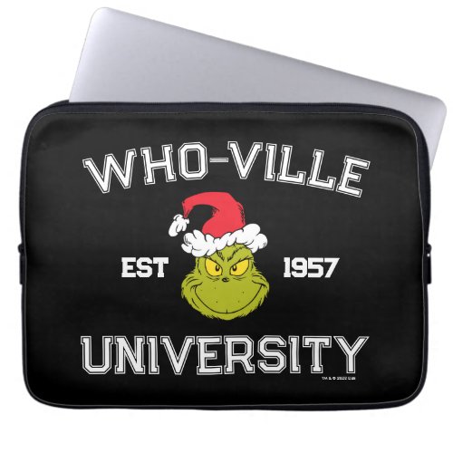 The Grinch  Who_ville University Est 1957 Laptop Sleeve