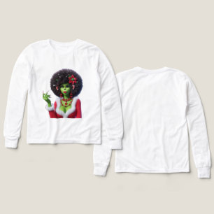 The Grinch Woman — Funny Christmas T-Shirt by MaMu Tri-Blend Shirts