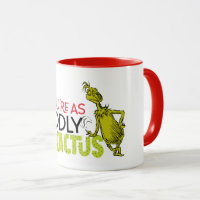 Grinch Cuddly As A Cactus Mug