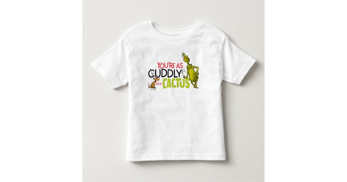 Men's Dr. Seuss The Grinch You're As Cuddly As A Cactus Tee