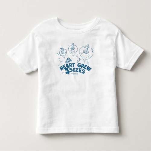 The Grinchs Heart Grew 3 Sizes Toddler T_shirt