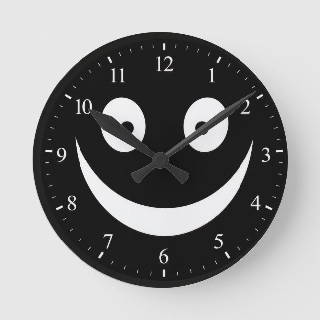 The Grinning Void Horror Wall Clock  (Front)