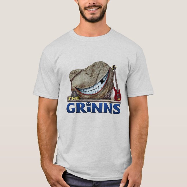 THE GRINNS Men's Tour T (Gray) T-Shirt (Front)