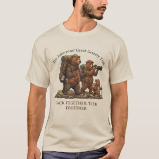 The Grizzly Trek - Personalized Family Adventure T-Shirt