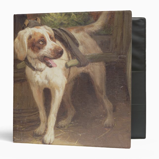 The Grocer's Dog (oil on panel) 3 Ring Binder (Front/Inside)