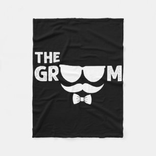 The Groom Bachelor Party Stag Groomsmen Wedding Te Fleece Blanket