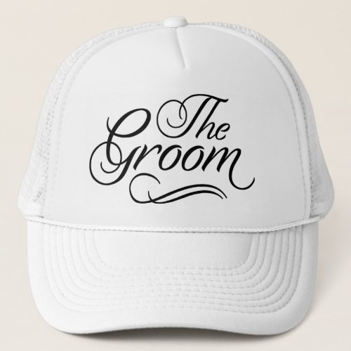 The Groom Baseball Hat White