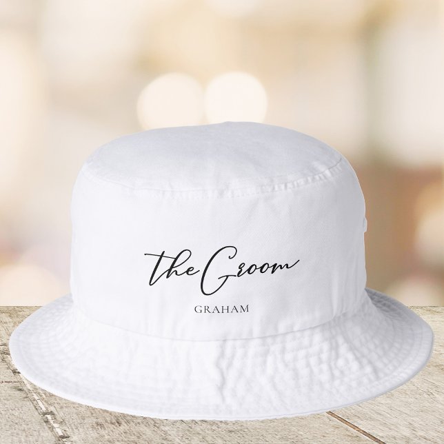 The Groom Chic Customized Wedding Bucket Hat (Creator Uploaded)