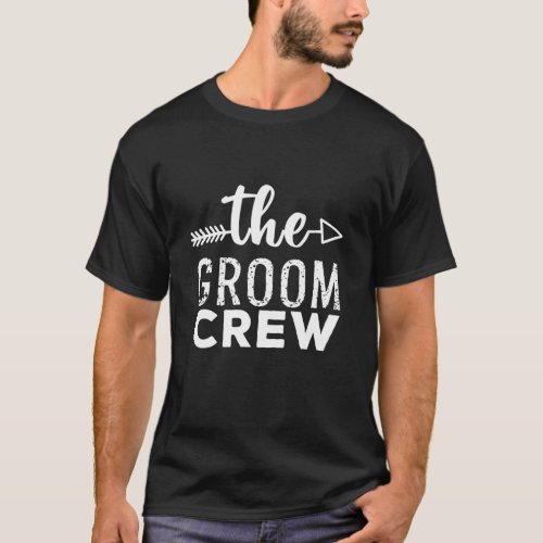 The Groom Crew White T_Shirt