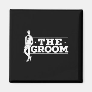 The Groom Fiancee Stag Night Wedding Bachelor Part Magnet