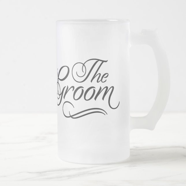 The Groom Honeymoon Beer Mug Black (Right)