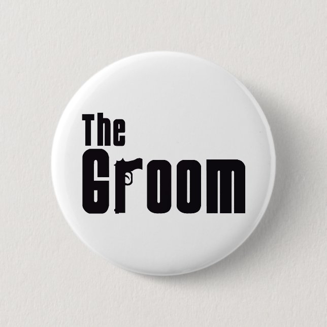 The Groom (Mafia) Button (Front)