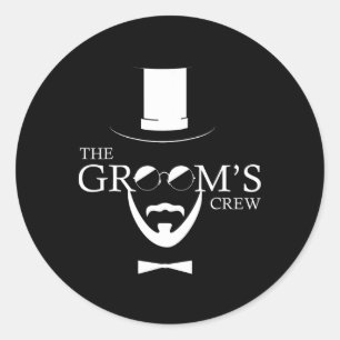 The Groom´s Crew Wedding Classic Round Sticker