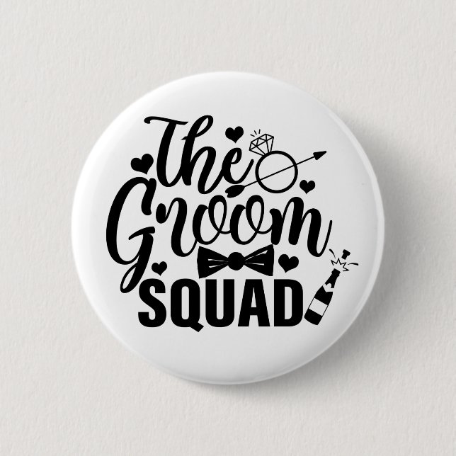 The Groom Squad   Button (Front)
