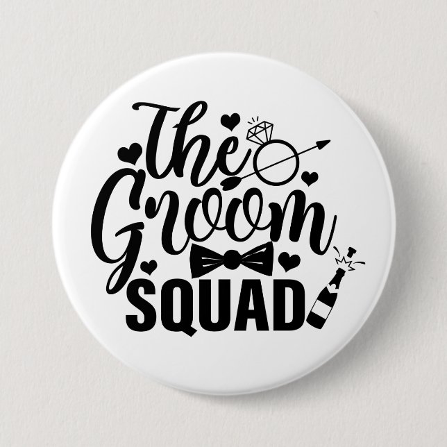 The Groom Squad    Button (Front)