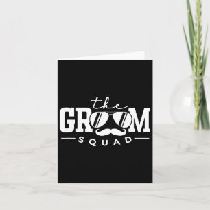 The Groom Squad Sungles Wedding Bachelor Party Gro Card