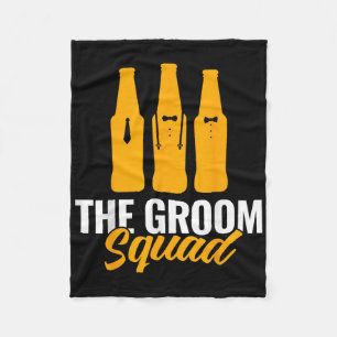 The Groom Squad Sungles Wedding Bachelor Party Gro Fleece Blanket