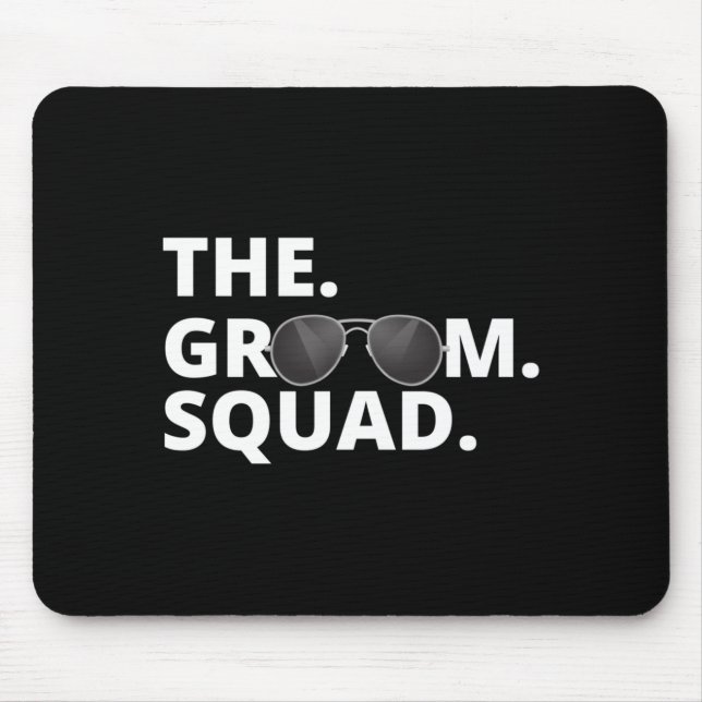 The Groom Team Bachelor Party Performance Mouse Pad (Front)