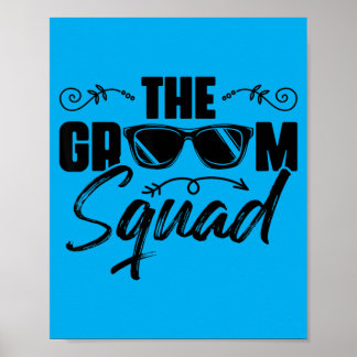 The Groom Team Sungles Wedding Bachelor Party Poster