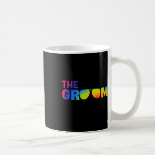 The Groom Tie Dye Cool Shades Funny Bachelor Party Coffee Mug