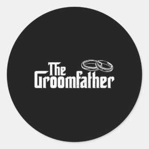 The Groomfather - Father Of The Groom Wedding Brid Classic Round Sticker