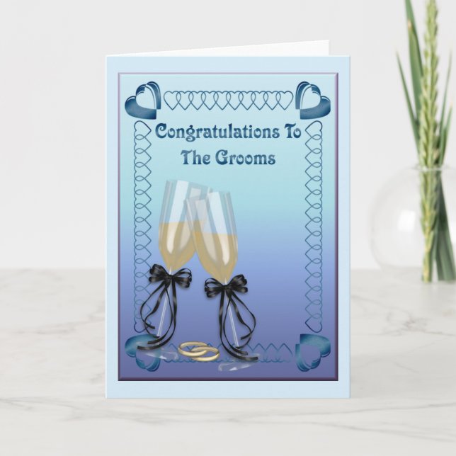 The Grooms Card (Front)