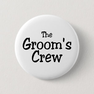 The Grooms Crew Button