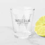 The Grooms Crew Personalized Shot glass<br><div class="desc">Personalized shot glasses for family and your wedding party. Great keepsake gift for all your wedding day VIPs! Customize to suit your friendship by simply clicking on the "PERSONALIZE" button to begin editing. 🌺✨🎨 Need a styled-for-you design? - Custom orders are always welcome - we're passionate about creating moments that...</div>