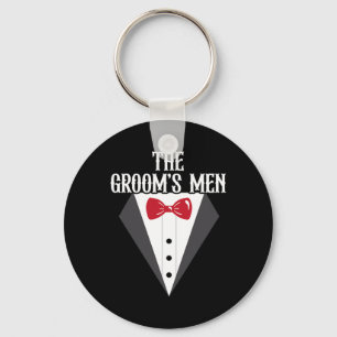The Grooms' Men Groom Squad Stag Night Bachelor Pa Keychain
